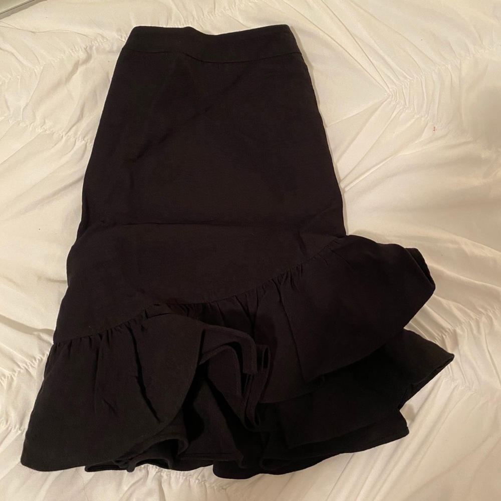 Black Ruffle Skirt - Picture 2 of 5